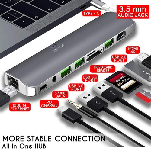 Powerup Type-C 9IN1 USB HUB Multi-Functional