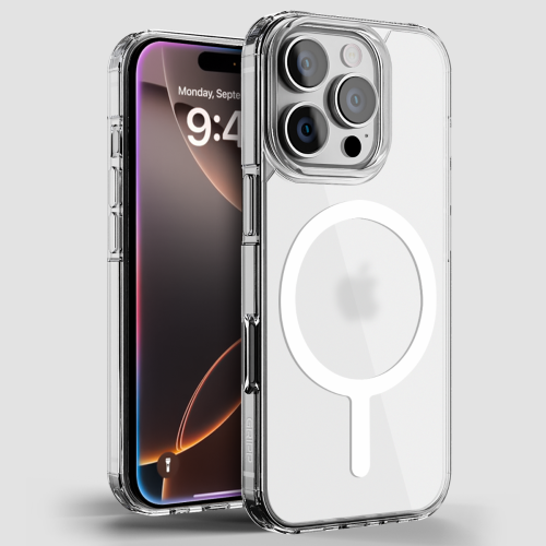 Gripp ICE Frost MagSafe Case for Apple iPhone 16 Pro (6.3") with White Ring - Clear Frost