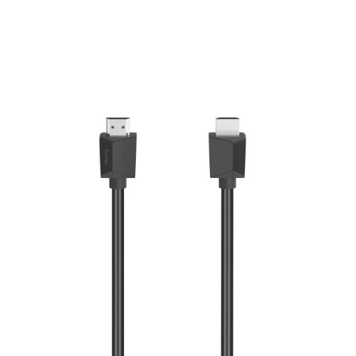 Hama HDMI Cable with Ethernet, 4K@ 60 MHz Ultra HD Resolution, 18 GBPS Transmission Speed, HDMI.org Certified, 1.5 m - Black
