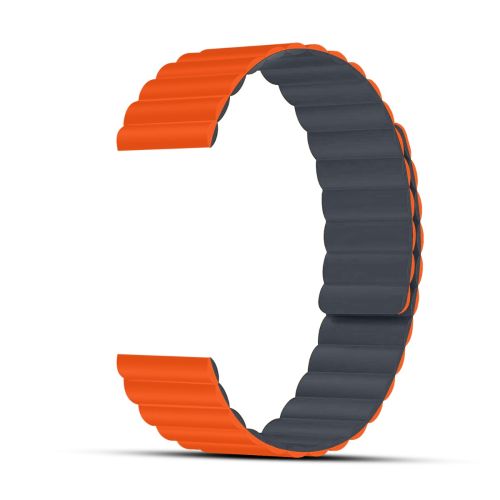  Gripp 45mm REVERSER watch strap - Grey/Orange 
