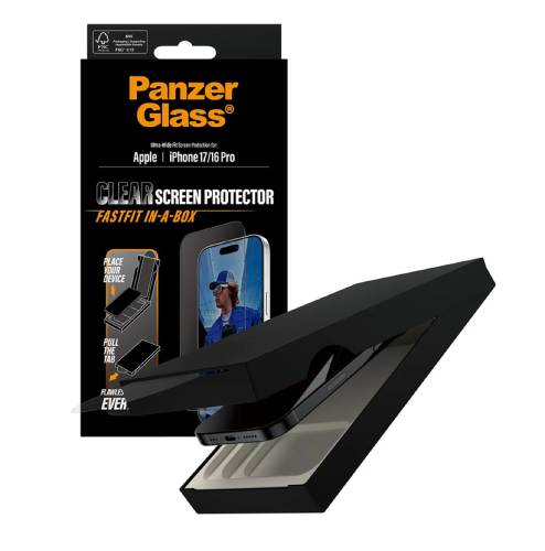 PanzerGlass® FastFIT IN A Box Screen Protector iPhone Air | Clear Glass
